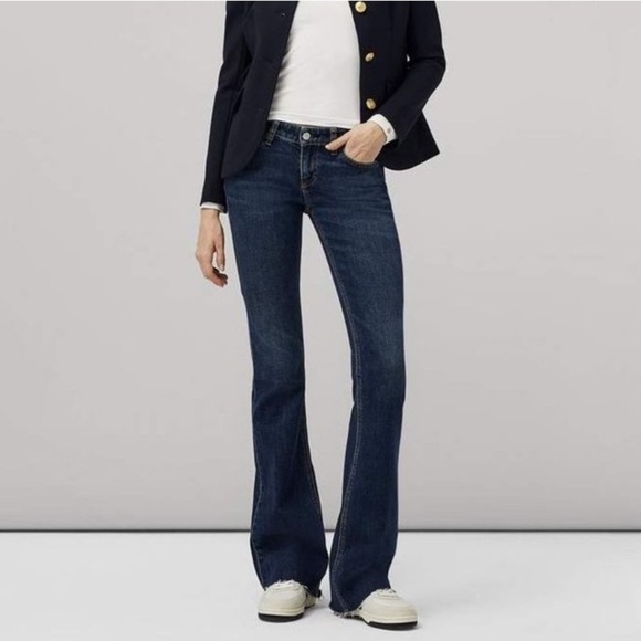 Rag & Bone Kinsley Low-Rise Flare Jeans Size 23 - Picture 1 of 14